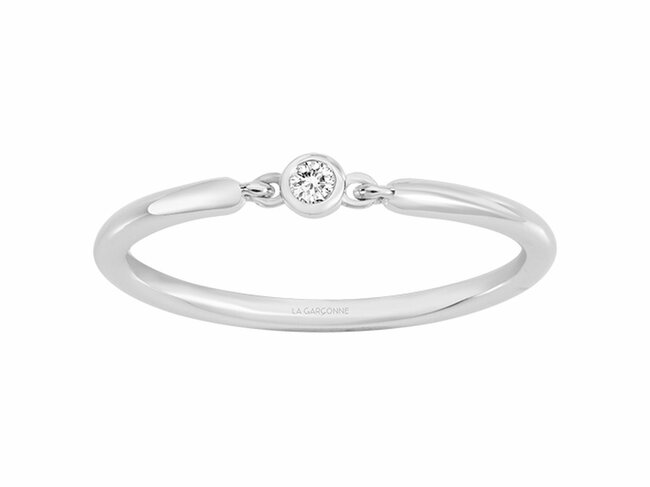 La Garçonne Diamant | Bague | Argent | Diamant 0.015ct | 20100009