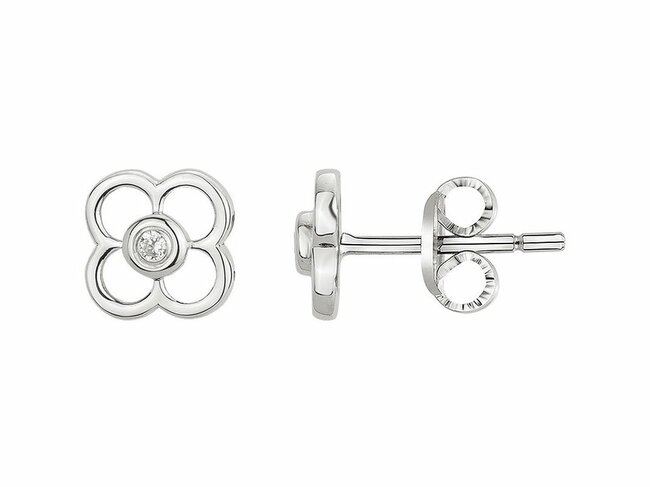 La Garçonne Diamant | Boucles d'Oreilles | Argent | Diamants 0.030ct | 20400046
