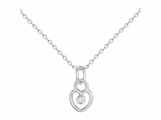 La Garçonne Diamant | Collier | Argent | Diamant 0.015ct | Coeur | 20700071 La Garçonne Diamant | Collier | Argent | Diamant 0.015ct | Coeur | 20700071