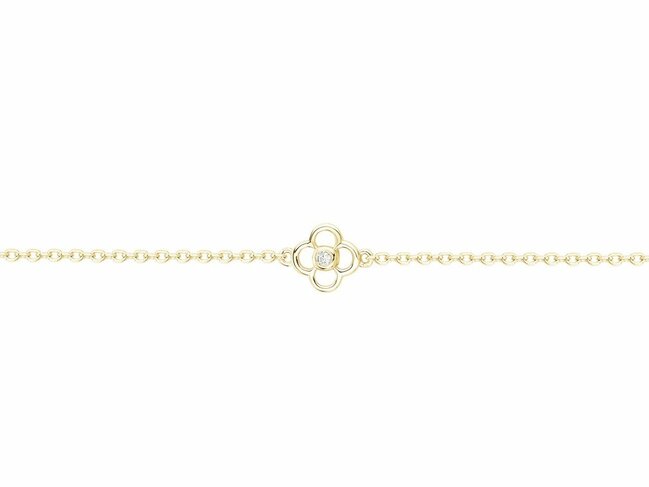 La Garçonne Diamant | Bracelet | Plaqué Or | Diamant 0.015ct | 26300045