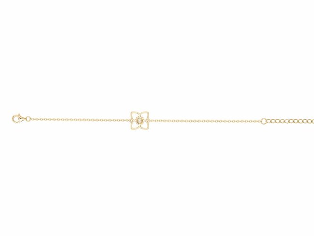 La Garçonne Diamant | Bracelet | Plaqué Or | Diamant 0.015ct | 26300047