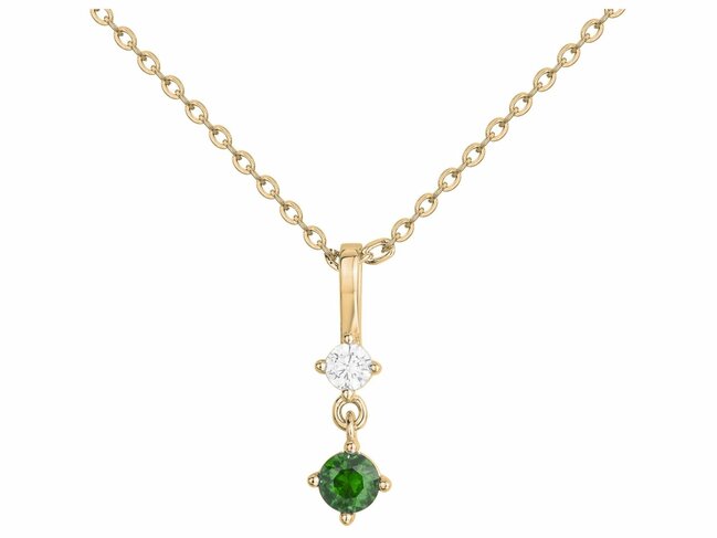 Loumya Silver | Collier | Plaqué Or | Oxyde de Zirconium | Vert | 76700423 Loumya Silver | Collier | Plaqué Or | Oxyde de Zirconium | Vert | 76700423