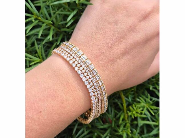 Loumya Silver | Bracelet | Plaqué Or | Oxyde de Zirconium | 2.2mm | 76300336