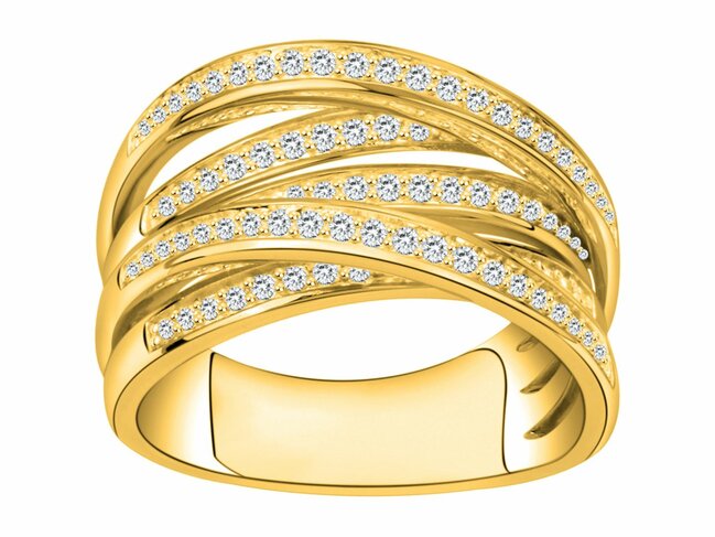 Loumya Silver | Bague | Plaqué Or | Oxyde de Zirconium | 76100028