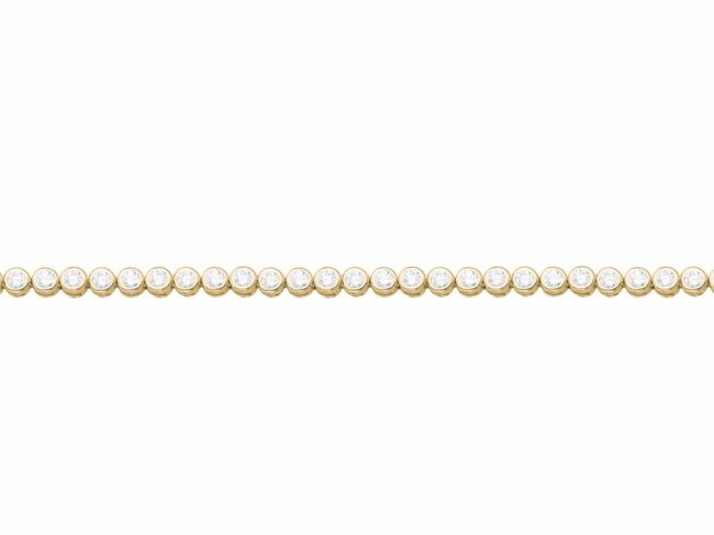 Loumya Silver | Bracelet | Plaqué Or | Oxyde de Zirconium | 3mm | 76300339