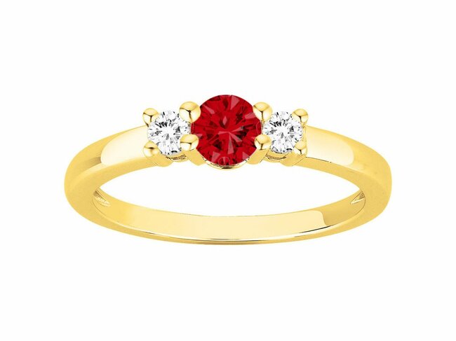 Loumya Silver | Bague | Plaqué Or | Oxyde de Zirconium | Spinelle Synthétique | 76100296