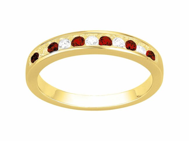 Loumya Silver | Bague | Plaqué Or | Oxyde de Zirconium | Spinelle Synthétique | 76100306