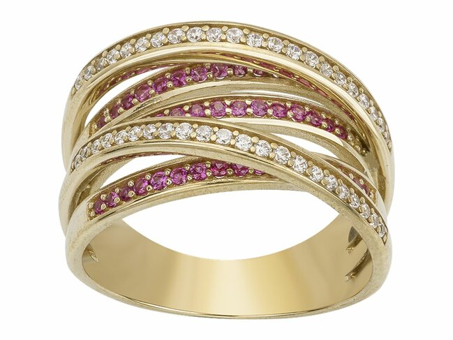 Loumya Silver | Bague | Plaqué Or | Oxyde de Zirconium | Spinelle Synthétique | 76100338