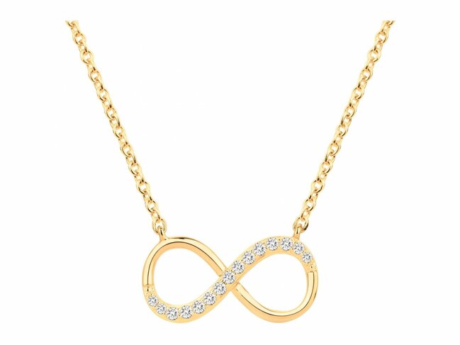 Loumya Silver | Collier | Plaqué Or | Oxyde de Zirconium | Infini | 76700001 Loumya Silver | Collier | Plaqué Or | Oxyde de Zirconium | Infini | 76700001