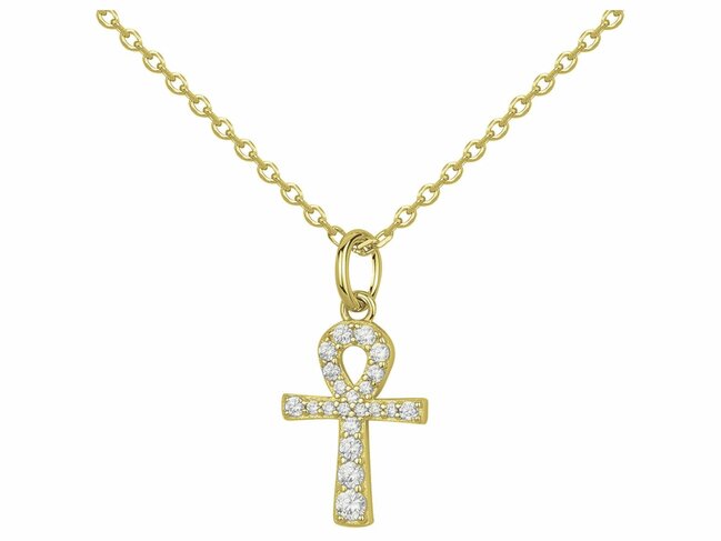 Loumya Silver | Collier | Plaqué Or | Oxyde de Zirconium | Croix | 76700365 Loumya Silver | Collier | Plaqué Or | Oxyde de Zirconium | Croix | 76700365
