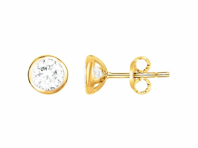 Loumya Silver | Boucles d'Oreilles | Plaqué Or | Oxyde de Zirconium | ø6mm | 76400087 Loumya Silver | Boucles d'Oreilles | Plaqué Or | Oxyde de Zirconium | ø6mm | 76400087