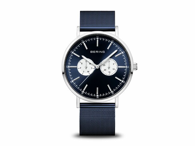 Bering | Homme | Quartz | Classique | Milanais Bleu | 40mm | 14240-300 Bering | Homme | Quartz | Classique | Milanais Bleu | 40mm | 14240-300