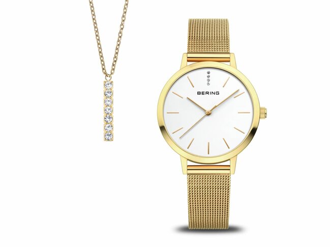 Bering | Femme | Quartz | Coffret | Classique | ø34mm | 13434-334-GWP Bering | Femme | Quartz | Coffret | Classique | ø34mm | 13434-334-GWP