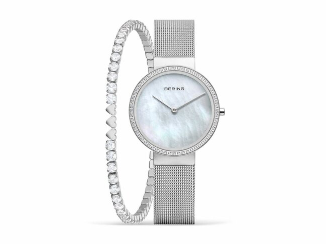 Bering | Femme | Quartz | Coffret | 2 Pièces | 38mm | 14531-004-GWP Bering | Femme | Quartz | Coffret | 2 Pièces | 38mm | 14531-004-GWP