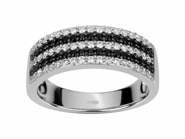 Loumya Silver | Bague | Argent | Oxyde de Zirconium | Noir | 70100345 Loumya Silver | Bague | Argent | Oxyde de Zirconium | Noir | 70100345