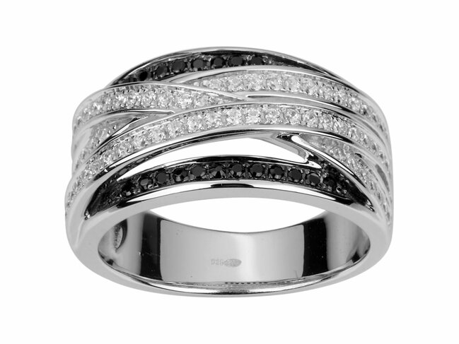 Loumya Silver | Bague | Argent | Oxyde de Zirconium | Noir | 70100357 Loumya Silver | Bague | Argent | Oxyde de Zirconium | Noir | 70100357