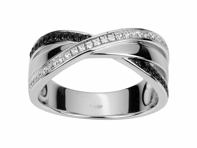 Loumya Silver | Bague | Argent | Oxyde de Zirconium | Noir | 70100359 Loumya Silver | Bague | Argent | Oxyde de Zirconium | Noir | 70100359