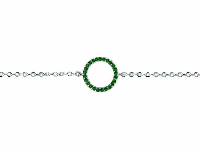 Loumya Silver | Bracelet  | Argent | Oxyde de Zirconium | Vert | 70300556 Loumya Silver | Bracelet  | Argent | Oxyde de Zirconium | Vert | 70300556