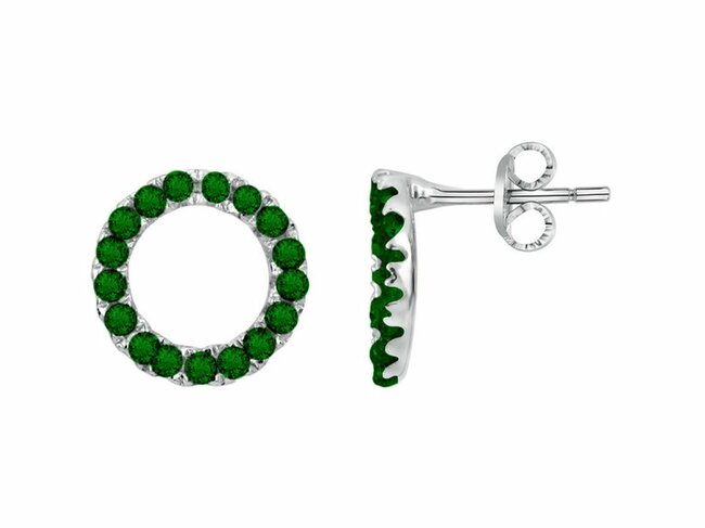 Loumya Silver | Boucles d'Oreilles | Argent | Oxyde de Zirconium | Vert | 70400785 Loumya Silver | Boucles d'Oreilles | Argent | Oxyde de Zirconium | Vert | 70400785