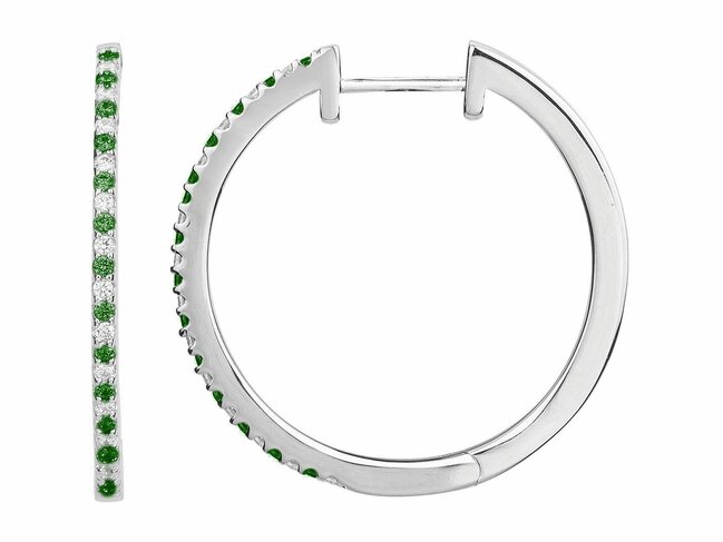 Loumya Silver | Boucles d'Oreilles | Créoles |Argent | Oxyde de Zirconium | 25mm | 70400791 Loumya Silver | Boucles d'Oreilles | Créoles |Argent | Oxyde de Zirconium | 25mm | 70400791