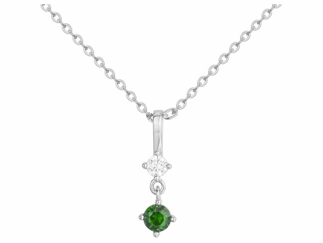 Loumya Silver | Collier | Argent | Oxyde de Zirconium | Vert | 70701091 Loumya Silver | Collier | Argent | Oxyde de Zirconium | Vert | 70701091