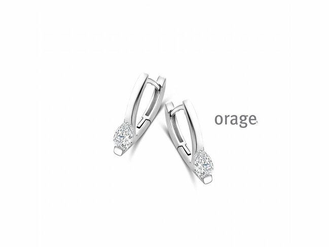 Orage | Boucles d'Oreilles | Argent | Oxyde de Zirconium | BB048