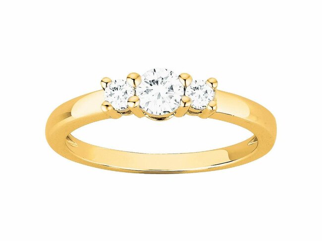 La Garçonne Diamant | Bague | Plaqué Or | Oxyde de Zirconium | 76100121
