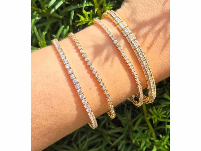 Loumya Silver | Bracelet | Plaqué Or | Oxyde de Zirconium | 3mm | 763000337