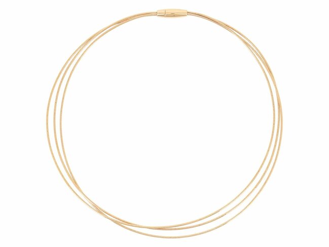 Pesavento | Collier | Plaqué Or | 3 Câbles | WDNAG985