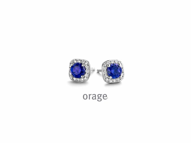Orage | Boucles d'Oreilles | Argent | Oxyde de Zirconium | BB043