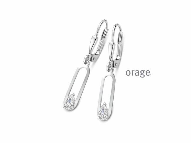 Orage | Boucles d'Oreilles | Argent | Oxyde de Zirconium | BB045