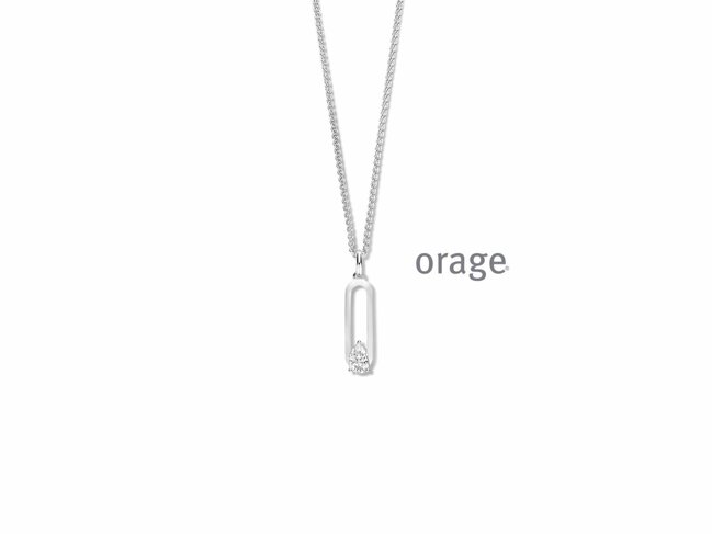 Orage | Collier | Argent | Oxyde de Zirconium | BB046