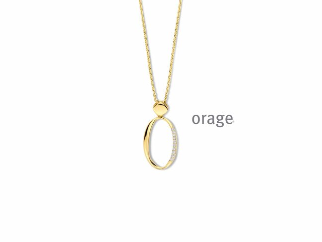 Orage | Collier | Plaqué Or | Oxyde de Zirconium | BB134