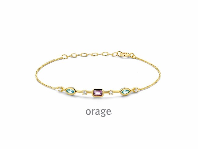 Orage | Bracelet | Plaqué Or | Oxyde de Zirconium | BB005
