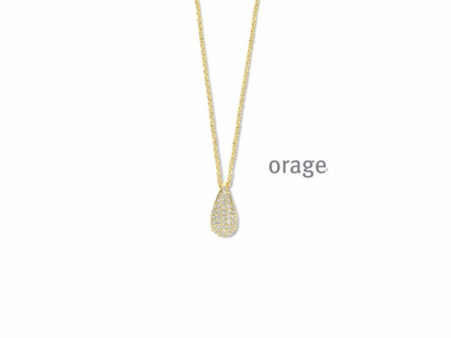 Orage | Collier | Plaqué Or | Oxyde de Zirconium | BB070