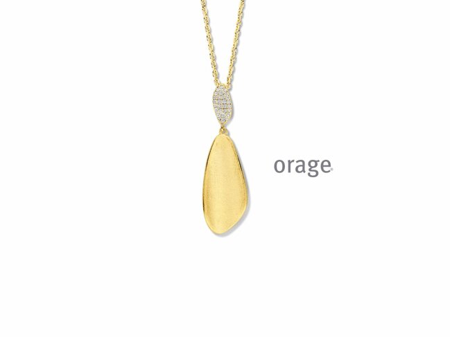 Orage | Collier | Plaqué Or | Oxyde de Zirconium | BB074