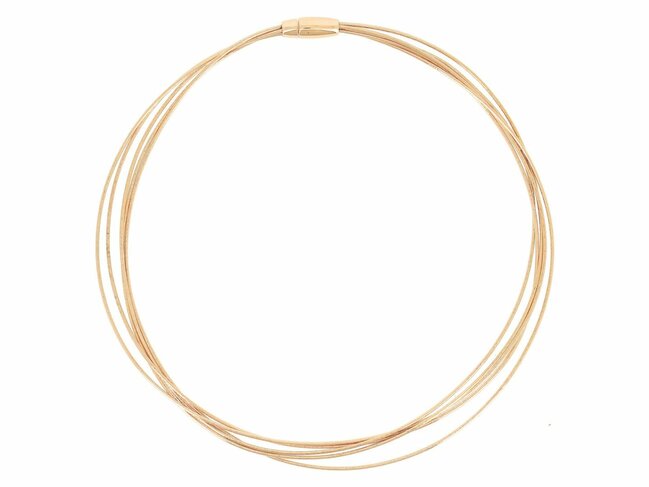 Pesavento | Collier | Argent | Plaqué Or | 5 Câbles | WDNAG986