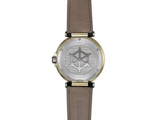 Michel Herbelin | Homme | Quartz | Newport | Bicolore | Cuir Noir | 40.5mm | 18389T1N35