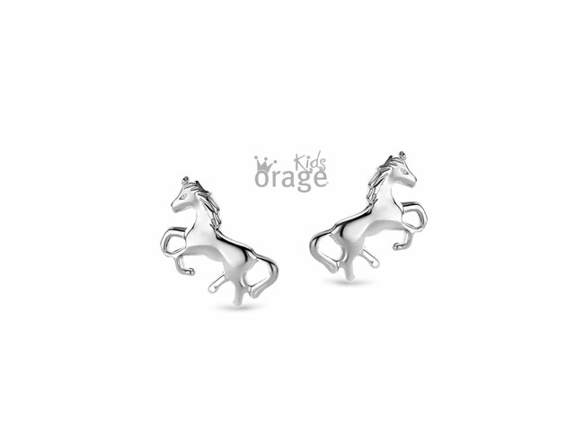 Orage Kids | Boucles d'Oreilles | Argent | Cheval | k2579