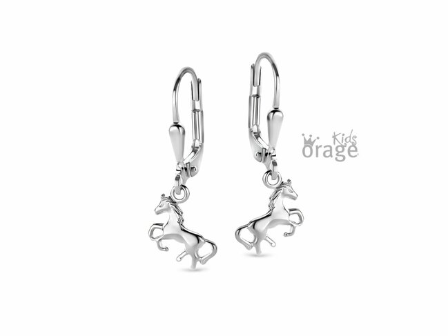 Orage Kids | Boucles d'Oreilles | Argent | Cheval | K2578