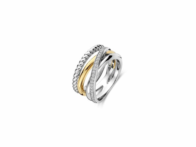 Ti Sento | Bague | Argent | Bicolore | Oxyde de Zirconium | 12384ZY