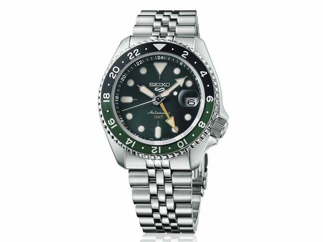 Seiko | Homme | Automatique | Seiko 5 Sport | GMT | Vert | ø42.5mm | SSK035K1