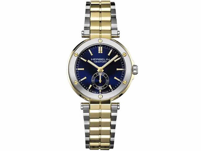 Michel Herbelin | Femme | Quartz | Newport | Acier Inoxydable | Bicolore | 35mm | 18289BT1N35