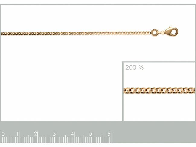 Bijoux  Paris | Chaîne | Plaqué Or | Maille Gourmette | 1.80mm | 202052