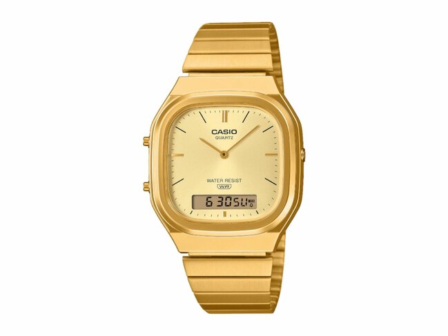 Casio | Homme | Quartz | Analogique /Digitale | Doré | AQ-240EG-9AEF