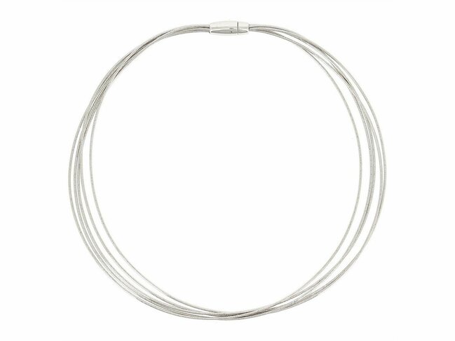 Pesavento | Collier | Argent | 5 Câbles | WDNAG470