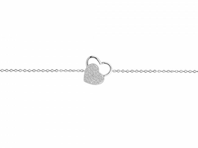 Loumya Silver | Bracelet | Argent | Oxyde de Zirconium | Coeur | 70300068