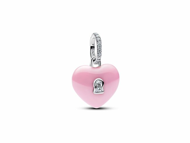Pandora | Charm | Cadenas Coeur | Céramique Rose | 794424C01