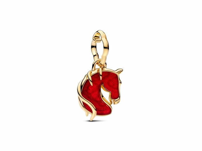 Pandora | Charm | Verre de Murano | Cheval de Feu | Rouge | 764431C01