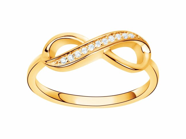 Loumya Silver | Bague | Plaqué Or | Oxyde de Zirconium | Infini | 76100038